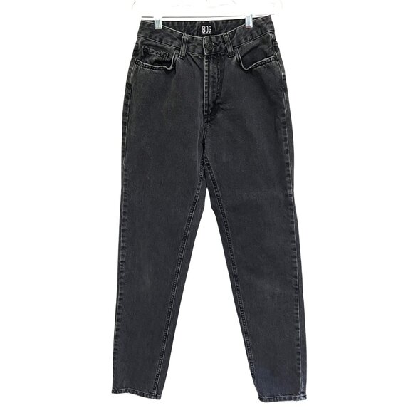 BDG Denim - BDG Urban Outfitters Mom High-Rise Black Denim Jeans Womens Size 25